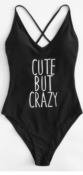 Lace Up Back One Piece Swimsuit - Picture 2 of 8